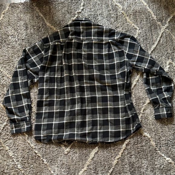 Weatherproof Vintage Original Black & Gray plaid  Long Sleeve button up XXL - Picture 4 of 4